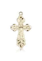 14kt Gold Cross Medal" itemprop="image