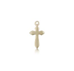 14kt Gold Cross Medal" itemprop="image