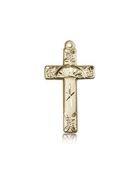 14kt Gold Cross Medal" itemprop="image