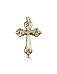 14kt Gold Cross Medal" itemprop="image
