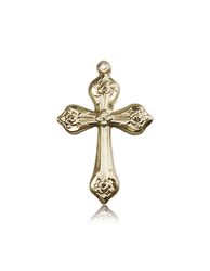 14kt Gold Cross Medal" itemprop="image