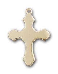 14kt Gold Cross Medal" itemprop="image