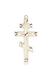 14kt Gold Cross Medal" itemprop="image