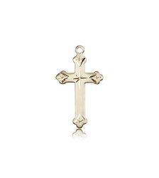 14kt Gold Cross Medal" itemprop="image