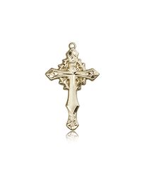 14kt Gold Cross Medal" itemprop="image