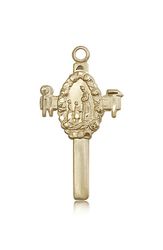 14kt Gold Cross Medal" itemprop="image