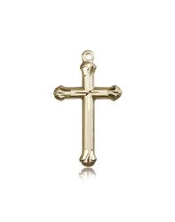 14kt Gold Cross Medal" itemprop="image