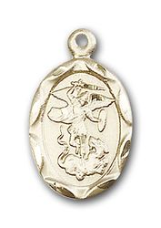 14kt Gold Crucifix Medal" itemprop="image