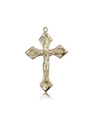 14kt Gold Crucifix Medal" itemprop="image