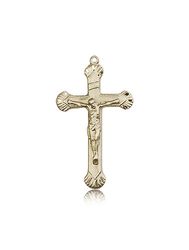 14kt Gold Crucifix Medal" itemprop="image