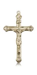 14kt Gold Crucifix Medal" itemprop="image