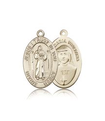 14kt Gold Divine Mercy Medal" itemprop="image