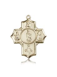 14kt Gold Guadalupe/Dieg/Pio/Xav/Nino Medal" itemprop="image