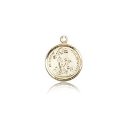 14kt Gold Guardian Angel Medal" itemprop="image