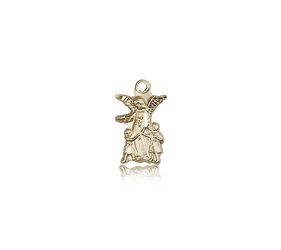 14kt Gold Guardian Angel Medal" itemprop="image