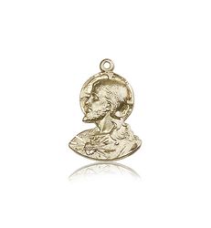 14kt Gold Head of Christ Medal" itemprop="image