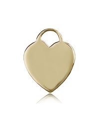 14kt Gold Heart Medal" itemprop="image