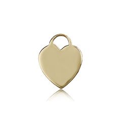 14kt Gold Heart Medal" itemprop="image