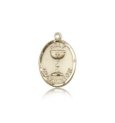 14kt Gold Holy Communion Medal" itemprop="image