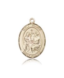 14kt Gold Holy Family Patron Saint Medal - Large" itemprop="image