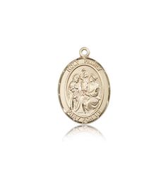 14kt Gold Holy Family Patron Saint Medal - Medium" itemprop="image