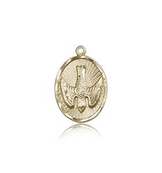 14kt Gold Holy Spirit Medal" itemprop="image