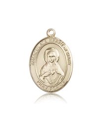 14kt Gold Immaculate Heart of Mary Patron Saint Medal - Large" itemprop="image