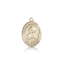 14kt Gold Immaculate Heart of Mary Patron Saint Medal - Medium" itemprop="image