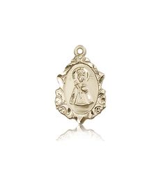 14kt Gold Infant of Prague Medal" itemprop="image