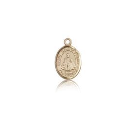 14kt Gold Infant of Prague Patron Saint Medal - Small" itemprop="image