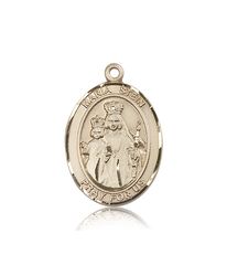 14kt Gold Maria Stein Patron Saint Medal - Large" itemprop="image