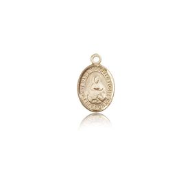 14kt Gold Marie Magdalen Postel Patron Saint Medal - Small" itemprop="image