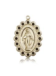 14kt Gold Miraculous Medal" itemprop="image