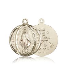 14kt Gold Miraculous Medal" itemprop="image