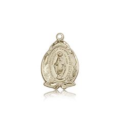 14kt Gold Miraculous Medal" itemprop="image