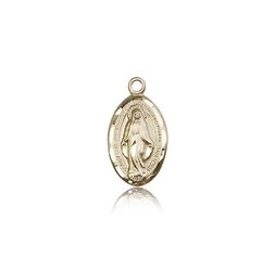 14kt Gold Miraculous Medal" itemprop="image