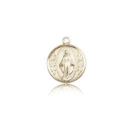 14kt Gold Miraculous Medal" itemprop="image