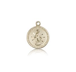 14kt Gold Miraculous Medal" itemprop="image