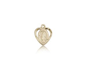 14kt Gold Miraculous Medal" itemprop="image