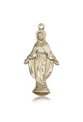 14kt Gold Miraculous Medal" itemprop="image