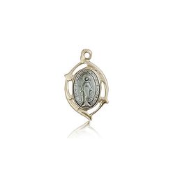 14kt Gold Miraculous Medal" itemprop="image