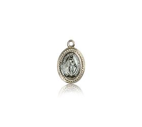 14kt Gold Miraculous Medal" itemprop="image