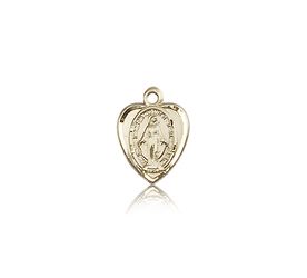 14kt Gold Miraculous Medal" itemprop="image