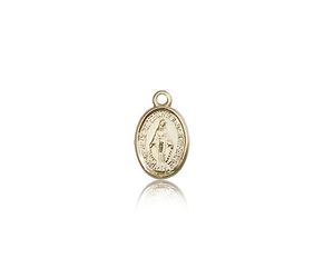 14kt Gold Miraculous Medal" itemprop="image