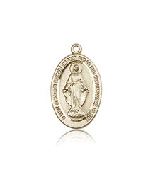 14kt Gold Miraculous Medal" itemprop="image