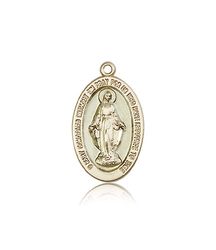 14kt Gold Miraculous Medal" itemprop="image