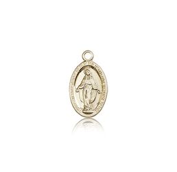 14kt Gold Miraculous Medal" itemprop="image