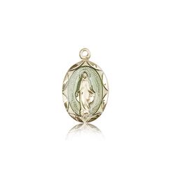 14kt Gold Miraculous Medal" itemprop="image