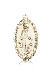 14kt Gold Miraculous Medal" itemprop="image