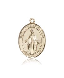 14kt Gold Our Lady of Africa Patron Saint Medal - Large" itemprop="image